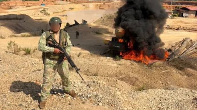 Esta acción fue ejecutada por elementos del Comando Operacional del Sur y la Policía Nacional.