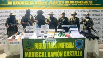 Participaron miembros de la Fuerza de Tarea Unificada “Mariscal Ramón Castilla” y la Dirección Antidrogas de la Policía Nacional,, además de elementos de las Fuerzas Armadas de Colombia.