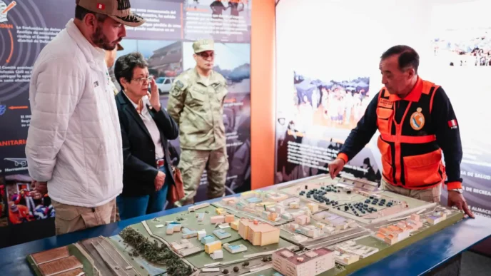 Titular del sector verificó el abastecimiento de bienes de ayuda humanitaria y resaltó el trabajo articulado para fortalecer la respuesta ante desastres naturales.